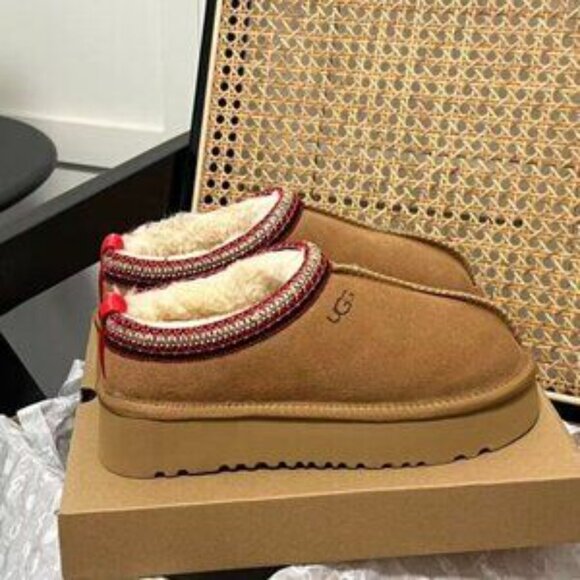 Women UGG Tazz Tasman Slipper Chestnut Suede Upper - Picture 5 of 10